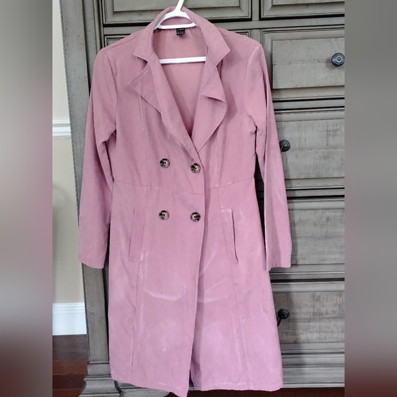 SHEIN dusty rose very lightweight spring/ summer coat - Picture 1 of 6
